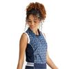 Ping Ladies Colleen Sleeveless Printed Polo Shirt Paradise Garden - Navy