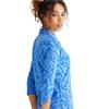 Ping Ladies Lunette 3/4 Sleeve Jacquard Polo Shirt Cornflower Blue