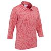 Ping Ladies Lunette 3/4 Sleeve Jacquard Polo Shirt Sweet Pea