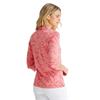 Ping Ladies Lunette 3/4 Sleeve Jacquard Polo Shirt Sweet Pea