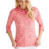Ping Ladies Lunette 3/4 Sleeve Jacquard Polo Shirt Sweet Pea