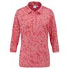 Ping Ladies Lunette 3/4 Sleeve Jacquard Polo Shirt Sweet Pea