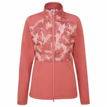 Ping Ladies Clare Zoned Fleece Jacket Rose Multi
