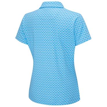 Ping Ladies Aeria Polo Shirt Azure Geo