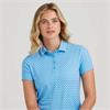 Ping Ladies Aeria Polo Shirt Azure Geo