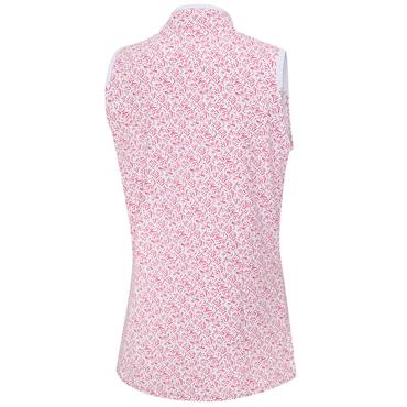 Ping Ladies Penola Sleeveless Polo Shirt Fuchsia Foliage