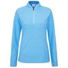Ping Ladies Arwen Midlayer Top Azure Geo