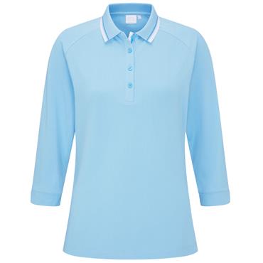 Ping Ladies Alicia Long Sleeve Polo Shirt Baltic Sea