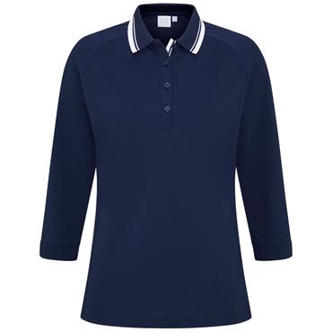 Ping Ladies Alicia Long Sleeve Polo Shirt Navy
