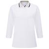 Ping Ladies Alicia Long Sleeve Polo Shirt White Pebble