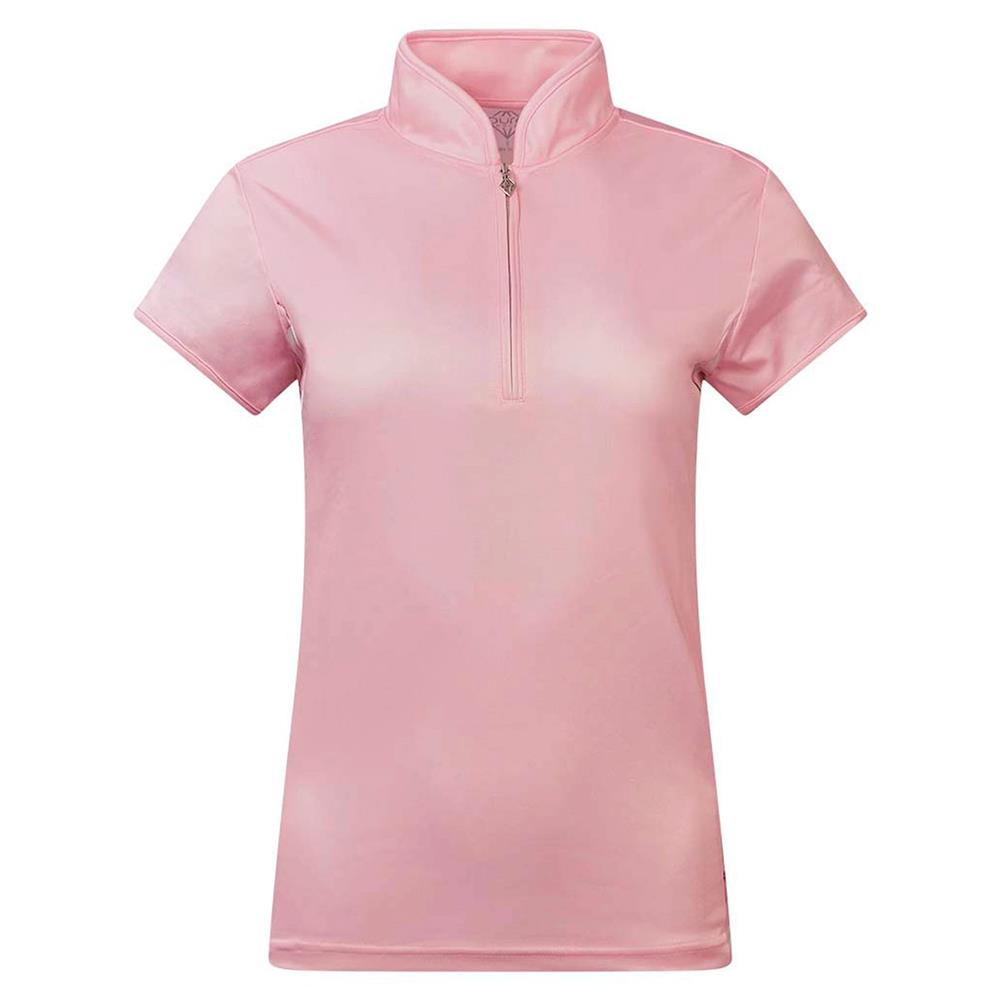 Pure Golf Ladies Holly Cap Sleeve Polo Shirt Blossom Pink