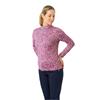 Pure Golf Ladies Arusha Long Sleeve Midlayer Top Plum Ripple