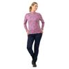 Pure Golf Ladies Arusha Long Sleeve Midlayer Top Plum Ripple