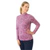 Pure Golf Ladies Arusha Long Sleeve Midlayer Top Plum Ripple