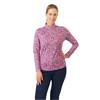 Pure Golf Ladies Arusha Long Sleeve Midlayer Top Plum Ripple