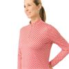 Pure Golf Ladies Arusha Long Sleeve Midlayer Top Woven Chantilly