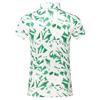 Pure Golf Ladies Amity Polo Shirt Wild Peony Emerald