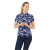 Pure Golf Ladies Amity Polo Shirt Wild Peony Navy