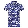 Pure Golf Ladies Amity Polo Shirt Wild Peony Navy