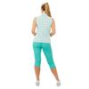 Pure Golf Ladies Amity Sleeveless Polo Shirt Floating Palms White