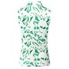 Pure Golf Ladies Amity Sleeveless Polo Shirt Wild Peony Emerald