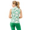 Pure Golf Ladies Amity Sleeveless Polo Shirt Wild Peony Emerald