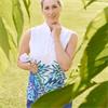 Pure Golf Ladies Carly Sleeveless Polo Shirt Floating Palms Yale