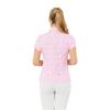 Pure Golf Ladies Bea Cap Sleeve Polo Shirt Soft Sakura
