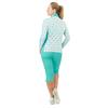 Pure Golf Ladies Gella Mid Layer Jacket Floating Palms White