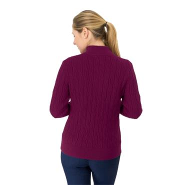 Pure Golf Ladies Sorrell Lined Sweater Morello Cherry