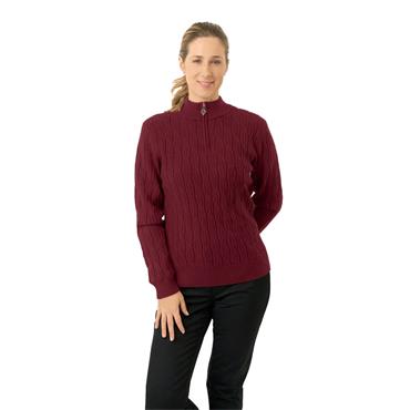 Pure Golf Ladies Sorrell Lined Sweater Merlot
