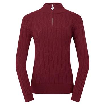 Pure Golf Ladies Sorrell Lined Sweater Merlot
