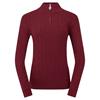Pure Golf Ladies Sorrell Lined Sweater Merlot