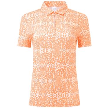 Pure Golf Ladies Amity Polo Shirt Cantaloupe