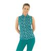 Pure Golf Ladies Amity Sleeveless Polo Shirt Teal