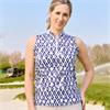 Pure Golf Ladies Felicity Sleeveless Polo Shirt Sands of Time