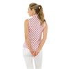 Pure Golf Ladies Ellen Sleeveless Polo Shirt Mediterranean Sunset
