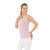 Pure Golf Ladies Ellen Sleeveless Polo Shirt Mediterranean Sunset