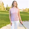 Pure Golf Ladies Ellen Sleeveless Polo Shirt Mediterranean Sunset