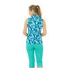 Pure Golf Ladies Ellen Sleeveless Polo Shirt Waterlily