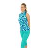 Pure Golf Ladies Ellen Sleeveless Polo Shirt Waterlily