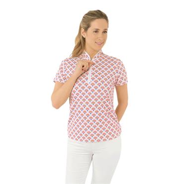 Pure Golf Ladies Ellen Polo Shirt Mediterranean Sunset