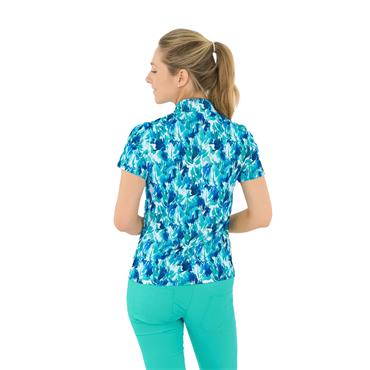 Pure Golf Ladies Ellen Polo Shirt Water Lily