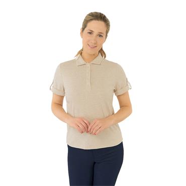 Pure Golf Ladies Imy Buttoned Polo Shirt Sandstone