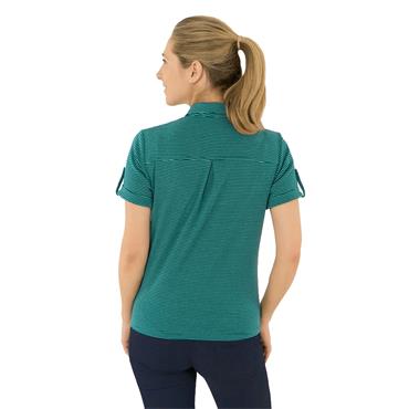 Pure Golf Ladies Imy Buttoned Polo Shirt Teal