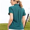 Pure Golf Ladies Imy Buttoned Polo Shirt Teal