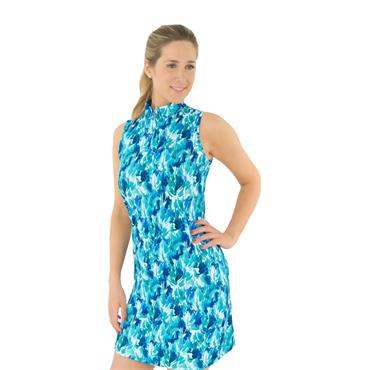 Pure Golf Ladies Miley Sleeveless Dress Waterlily
