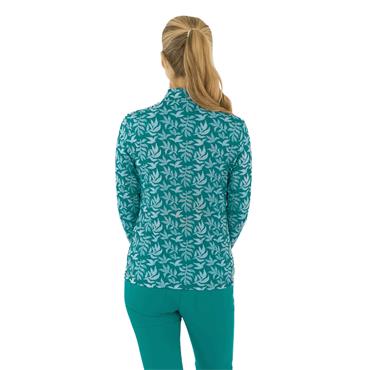 Pure Golf Ladies Long Sleeve Serenity ¼ Zip Top Teal