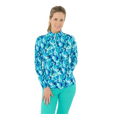 Pure Golf Ladies Balance ¼ Zip Mid Layer Water Lily