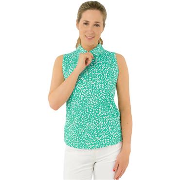 Pure Golf Ladies Amity 2 Sleeveless Polo Shirt Sweet Pea